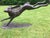 Large Cast Bronze Running Hare Garden Sculpture For Sale - Image 10 of 12