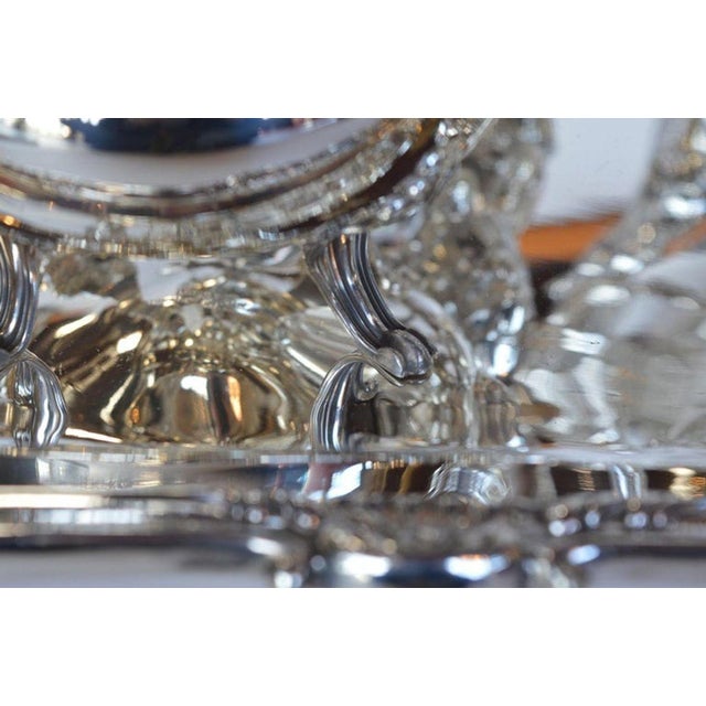 Traditional 19th Century Peruvian Sterling Silver Tea & Coffee Service With Tray - 7 pcs For Sale - Image 3 of 15