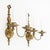 Metal Dutch Style Bronze Three-Branch Wall Sconces - Pair For Sale - Image 7 of 9