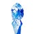 Murano glass sculpture of two lovers surrounded by shades of blue and crystal. A unique gift idea for your anniversary!...