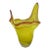 Stadelman Yellow Hand Blown Pacific Nw Studio Art Glass Handkerchief Ruffle Vase For Sale