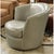 Contemporary Bradington Young Gray Leather Swivel Chair - Gray For Sale - Image 3 of 4