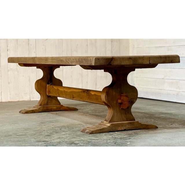 1920s Large French Oak Dining Table, 1920 For Sale - Image 5 of 18