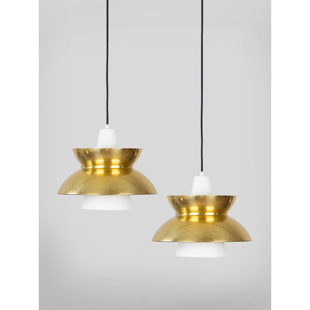 Vintage Danish Pendant Lamps by Henning Klok for Louis Poulsen, 1950s, Set of 2 For Sale - Image 14 of 14