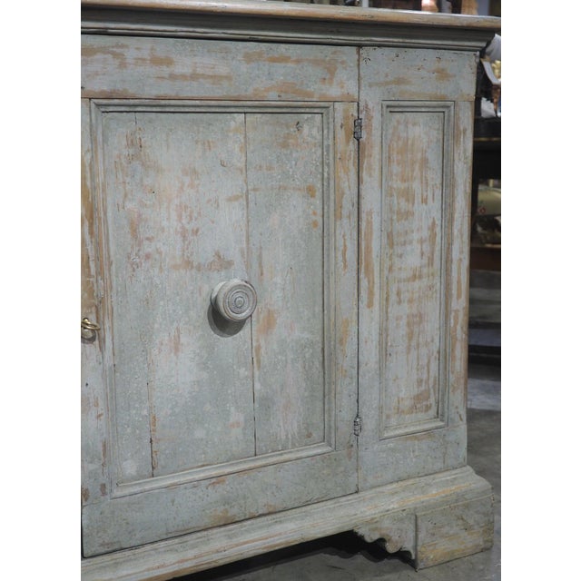 Italian Antique Italian Painted 2-Door Credenza From Tuscany, 19th Century For Sale - Image 3 of 16