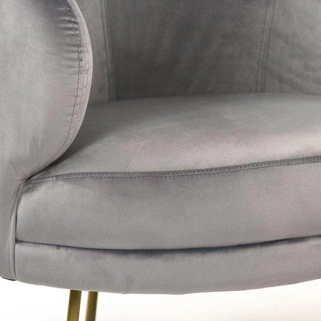 Acovet White Faux Fur Tub Chair in White For Sale - Image 4 of 5