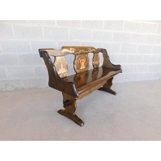Bicentennial Anniversary Bench by Standard Chair of Gardner Inc. For Sale - Image 4 of 12