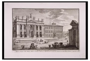 Giuseppe Vasi, Basilica di S. Giovanni in Laterano, Etching, Late 18th Century