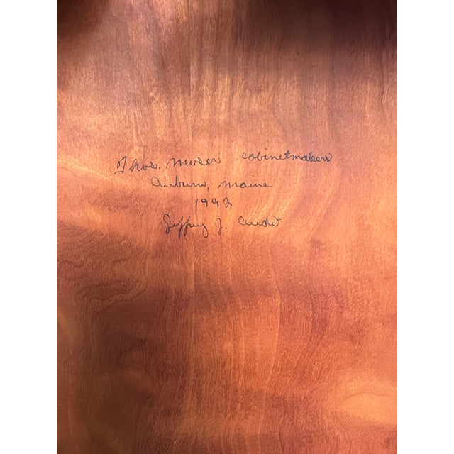 1990s Thomas Moser of Maine High-Back "Washington Square" Chair For Sale - Image 9 of 9