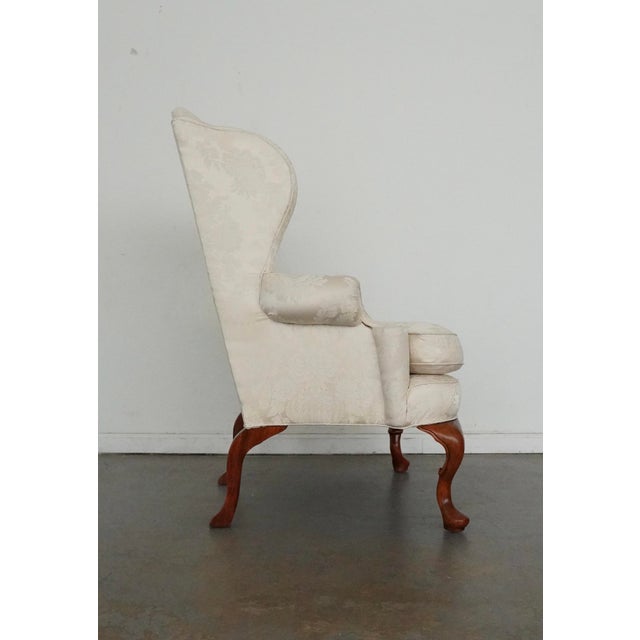 White Vintage Fairfield White Wing Back Chairs (Set of 2) For Sale - Image 8 of 16