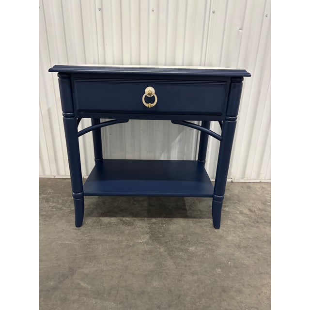 Coastal Chic Blue Nightstand by Thomasville For Sale In Chicago - Image 6 of 11