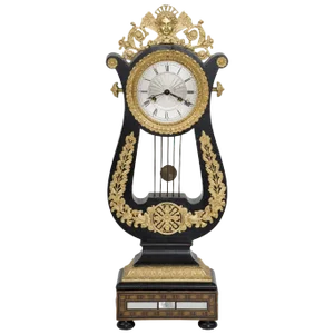 French Eight-Day Gilded Mantle Clock