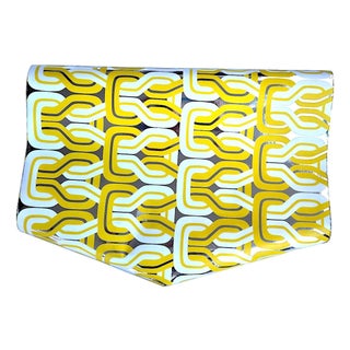 Vintage Schumacher Metallic Geometric Wallpaper - 1 Triple Roll, 101 Square Feet For Sale