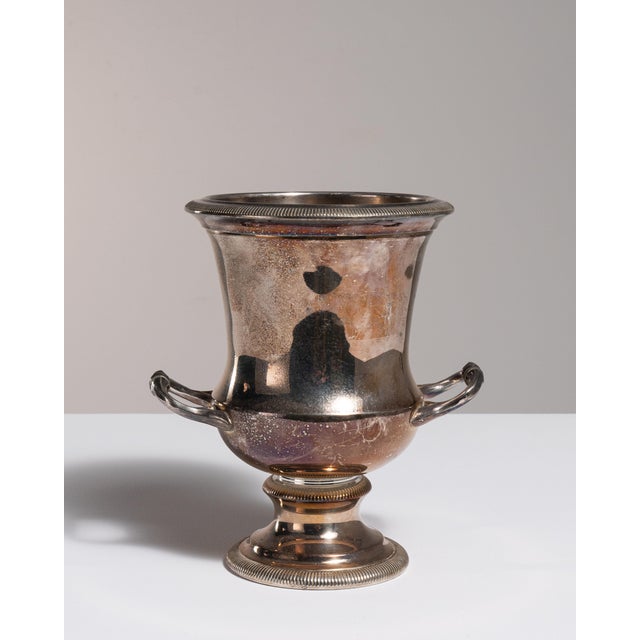 Mid 20th Century Spain Neoclassical Silver Ice Bucket For Sale - Image 14 of 15