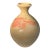 Handcrafted 7” Studio Pottery Bottle Vase With Coral Brushwork, Signed For Sale