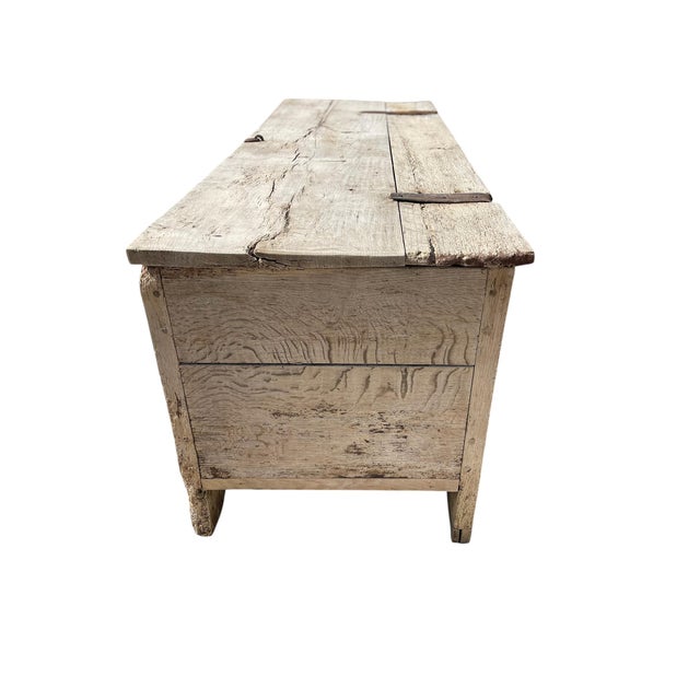 The chest has had a hard life over time but was restored during the 20th century with respect for all the elements that...
