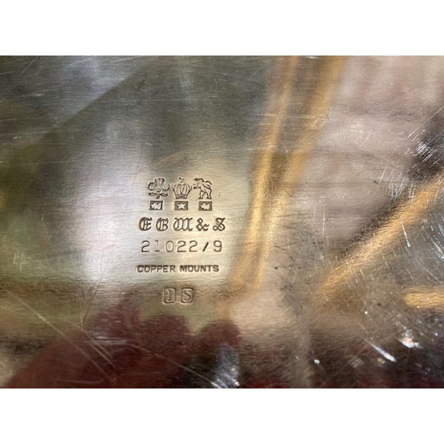 Campaign E. G. Webster and Son Silver over Copper Large Tray For Sale - Image 3 of 3