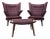 1960s Pair Hans J. Wegner 'Papa Bear' Armchairs, a.p. Stolen, Denmark With Ottoman Set- 3 Pieces For Sale