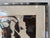 Metal 1976 Mid-Century Modern Abstract Figural Needlepoint Textile Wall Art – Framed For Sale - Image 7 of 12