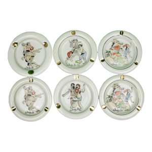 1960s Set X 6 Trader Vic's Ashtrays