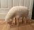 Equal parts iconic and adorable lamb-size sheep sculpture or stool in the style of Lalanne. This sheep features a wood...
