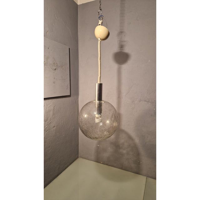 Sfera Pendant Lamps in Transparent Pulegose Glass by Afra & Tobia Scarpa for Flos, 1960s For Sale - Image 6 of 6