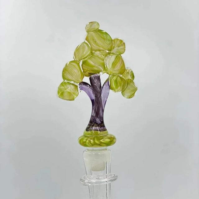 Italian Glass Decanter Attributed to Murano, 1990s For Sale - Image 4 of 7