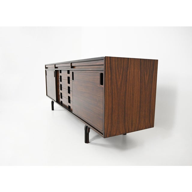 Wood Sideboard attributed to Renato Magri for Cantieri Carugati, 1960s For Sale - Image 7 of 13