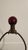 Red Vintage Ruby Porcelain Courting Scene Table Lamps With Gilt Accents — Pair For Sale - Image 8 of 12