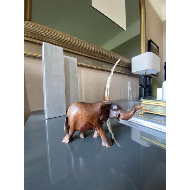 Late 20th Century Carved Wooden Elephant, Italy For Sale - Image 14 of 16