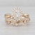 0.65ctw Pear Diamond Halo Engagement Ring Wedding Band Bridal Set 14k Gold, Size 4.5 For Sale - Image 9 of 9