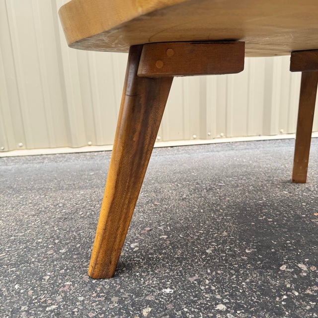 1950s Hawaiian Koa Wood Biomorphic Coffee Table, End Table For Sale In Phoenix - Image 6 of 10