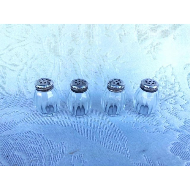 Vintage Crystal Salt and Pepper Cellars from Christofle, 1960s, Set of 4 For Sale - Image 6 of 10