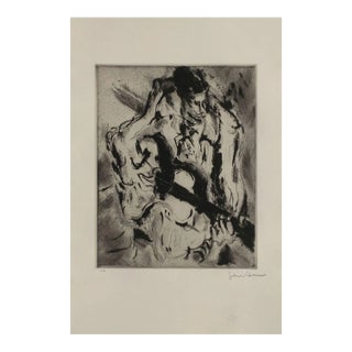 1925 Gen Paul Guitarist Etching For Sale