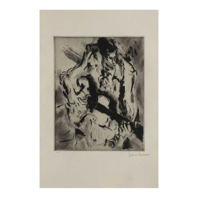 1925 Gen Paul Guitarist Etching For Sale