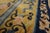 1980s Gold Medallion Floral Vintage Chinese Silk Carpet 4'1'' X 6'2" Pile Knotted Rug For Sale - Image 9 of 9