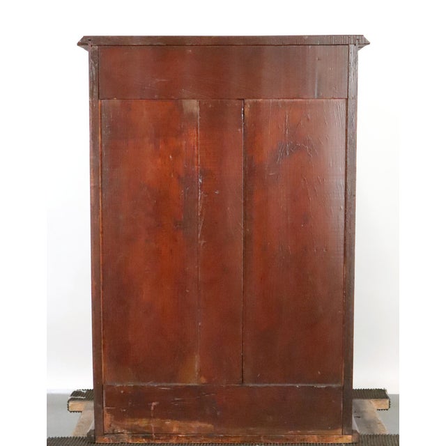 Antique Walnut Ten Drawer Optometrist's Cabinet For Sale - Image 13 of 14