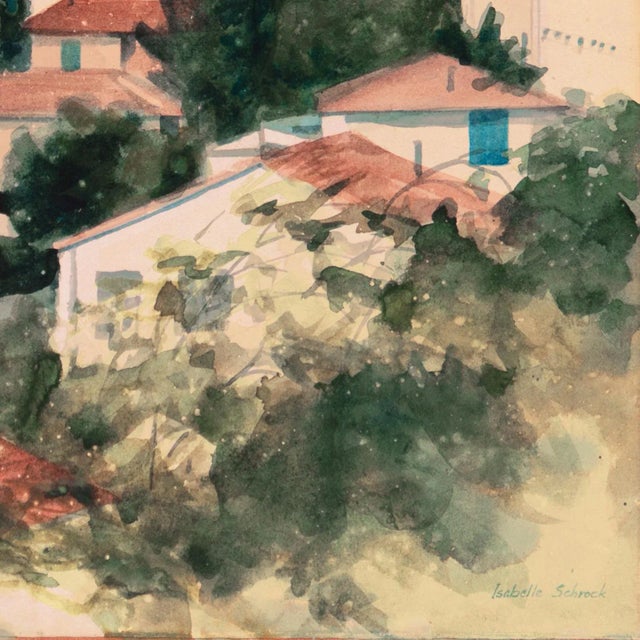 'North California Coastal City' by Isabelle Schrock Barnett, Berkeley, San Francisco Women Artists, Diptych For Sale - Image 9 of 13