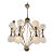Italian Murano Atom Chandelier For Sale