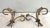 Vintage Hollywood Regency Gold Twisted Metal and Glass Wall Shelves - a Pair For Sale In Dallas - Image 6 of 6