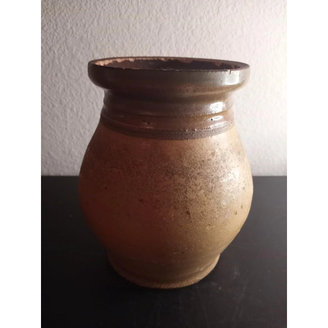 1970s Schneckloth Artist Signed 1976 Art Studio Pottery Terracota Vase For Sale - Image 5 of 7