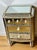 Gorgeous sea Shell encrusted Hollywood Regency mirrored commode,
