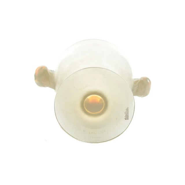 Transparent 1926 René Lalique Opalescent Glass Vase For Sale - Image 8 of 8