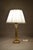 NeoclassicalBrass Classical Column Table Lamp with Ornate Capital and Square Pedestal, Europe, 1950s For Sale - Image 13 of 17