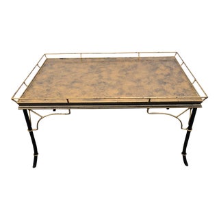 Golden Bamboo Coffee Table For Sale