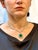 GIA 17 Ct Sugar Loaf Cabochon Colombian Emerald & 13 Ct Diamond Necklace 18KWG For Sale - Image 12 of 18