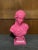 Late 20th Century Late 20th Century Custom Pink Gloss Lacquer Finish Figural Bust of an Ancient Woman For Sale - Image 5 of 5