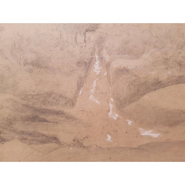 Brown Rousseau Theodore - 1840 - Landscape With Rocks - Large Drawing For Sale - Image 8 of 12