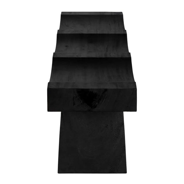 Noir NOIR Shibumi Bench, Burnt Black Finish For Sale - Image 4 of 5