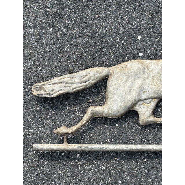 Metal Late 19th Century Zinc Race Horse Weather Vein For Sale - Image 7 of 10